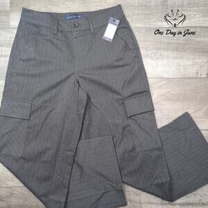 Tommy Hilfiger Striped Wide Leg Cargo Pants Size 6